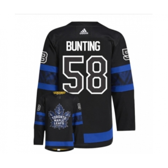 Men's Toronto Maple Leafs #58 Michael Bunting Black X Drew House Inside Out Stitched Jersey - Ujersey