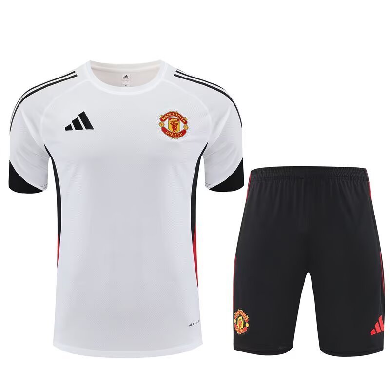 Manchester United Training Jersey Kit White 2025/26 - U-jersey