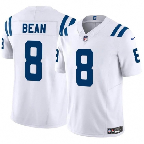 Men's Indianapolis Colts #8 Jason Bean White 2024 F.U.S.E. Vapor Limited Stitched Football Jersey - Ujersey