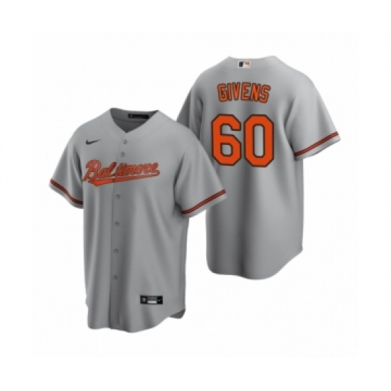 Women's Baltimore Orioles #60 Mychal Givens Nike Gray Replica Road Jersey - Ujersey