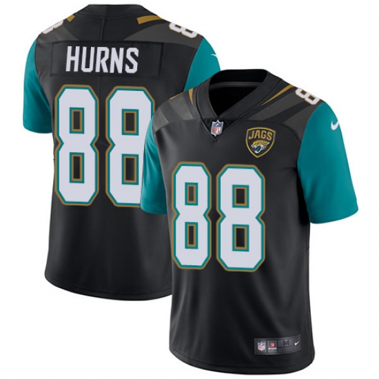 Men's Nike Jacksonville Jaguars #88 Allen Hurns Black Alternate Vapor Untouchable Limited Player NFL Jersey - Ujersey