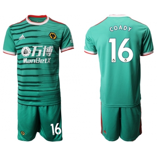Wolves #16 Coady Third Soccer Club Jersey