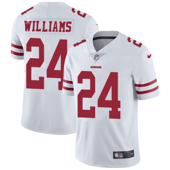 Youth Nike San Francisco 49ers #24 K'Waun Williams White Vapor Untouchable Limited Player NFL Jersey - Ujersey