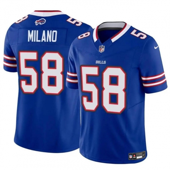 Men's Buffalo Bills #58 Matt Milano Royal 2024 F.U.S.E. Vapor Untouchable Limited Stitched Football Jersey - Ujersey