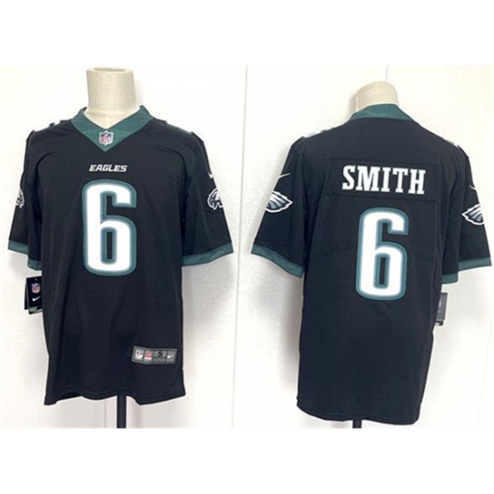 Men's Philadelphia Eagles #6 DeVonta Smith Black 2024 New Vapor Untouchable Limited Football Stitched Jersey - Ujersey