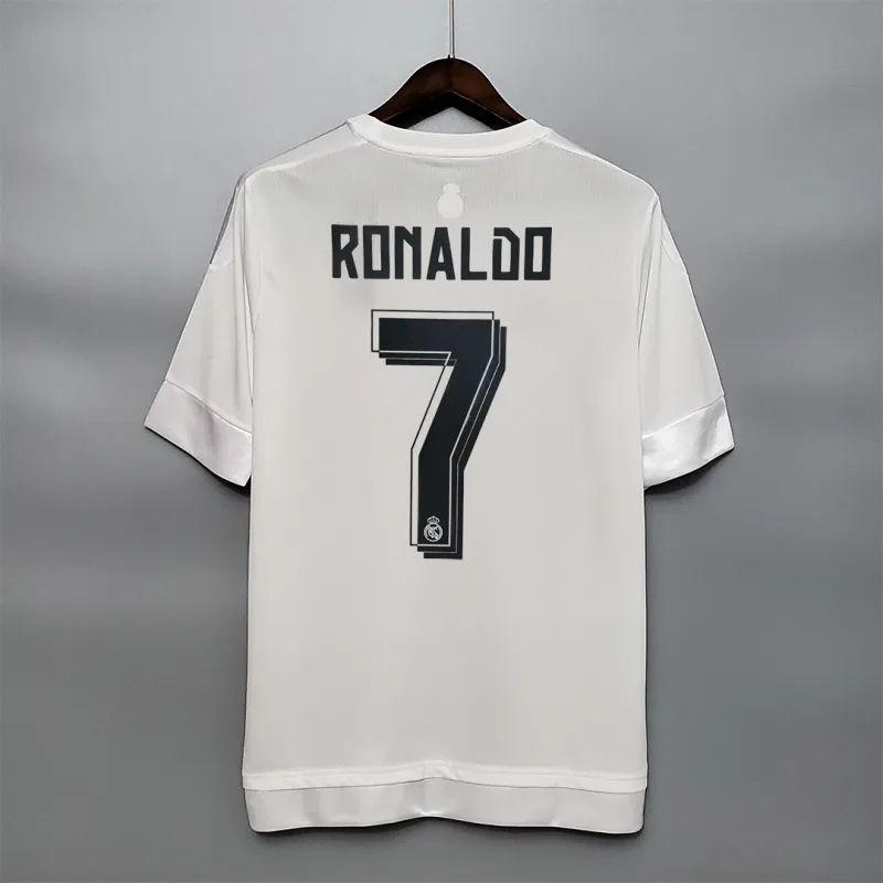Ronaldo #7 Real Madrid Retro Jersey Home Soccer Shirt 2015/16 - U-jersey