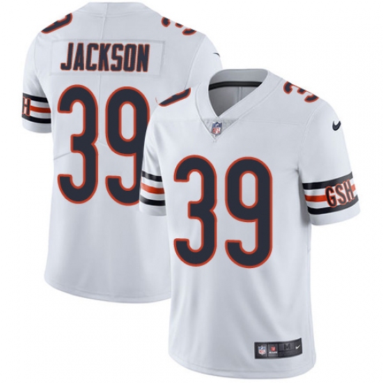 Youth Nike Chicago Bears #39 Eddie Jackson White Vapor Untouchable Limited Player NFL Jersey - Ujersey