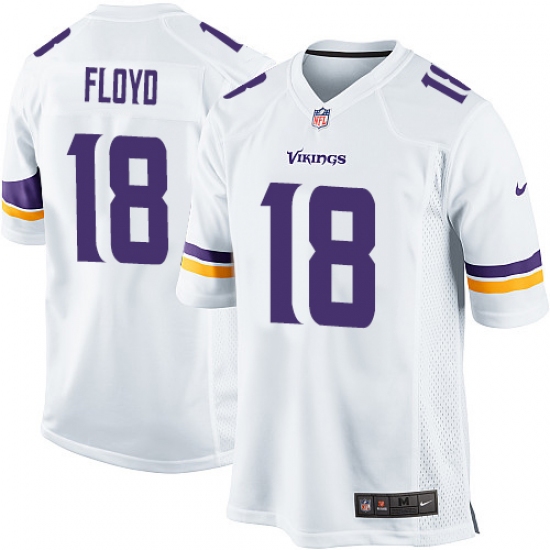 Men's Nike Minnesota Vikings #18 Michael Floyd Game White NFL Jersey - Ujersey