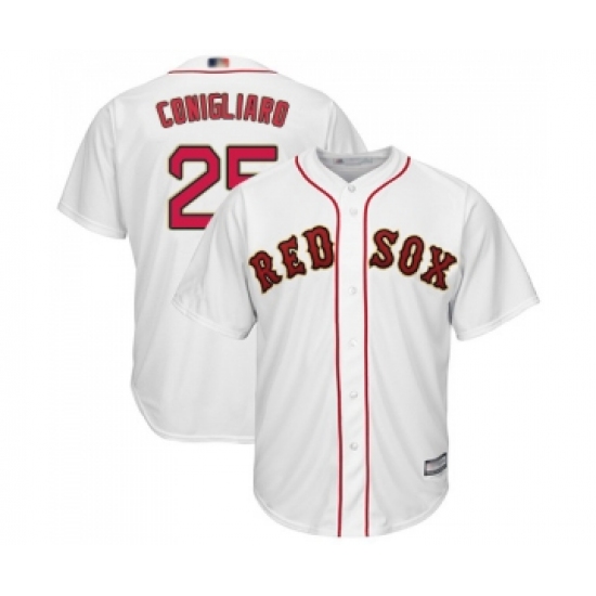 Youth Boston Red Sox #25 Tony Conigliaro Authentic White 2019 Gold Program Cool Base Baseball Jersey - Ujersey