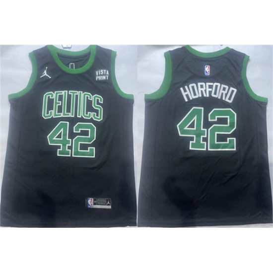 Men's Boston Celtics #42 Al Horford Black Statement Edition Stitched Basketball Jersey - Ujersey