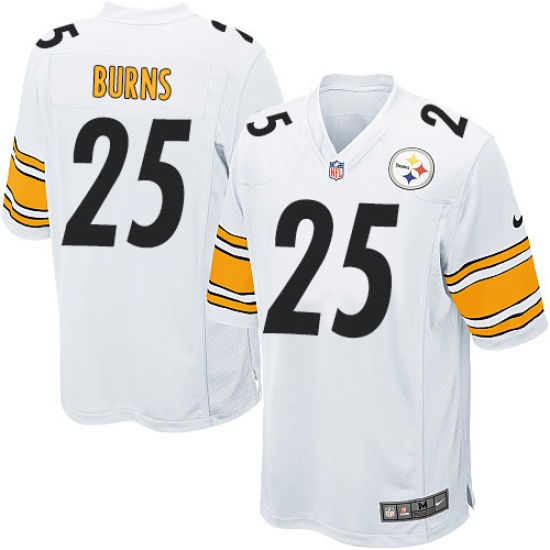 Men's Nike Pittsburgh Steelers #25 Artie Burns Game White NFL Jersey - Ujersey