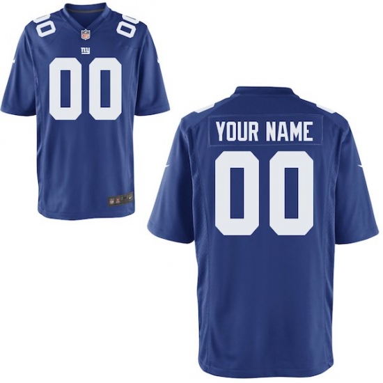 Youth New York Giants Nike Royal Custom Game Jersey - Ujersey
