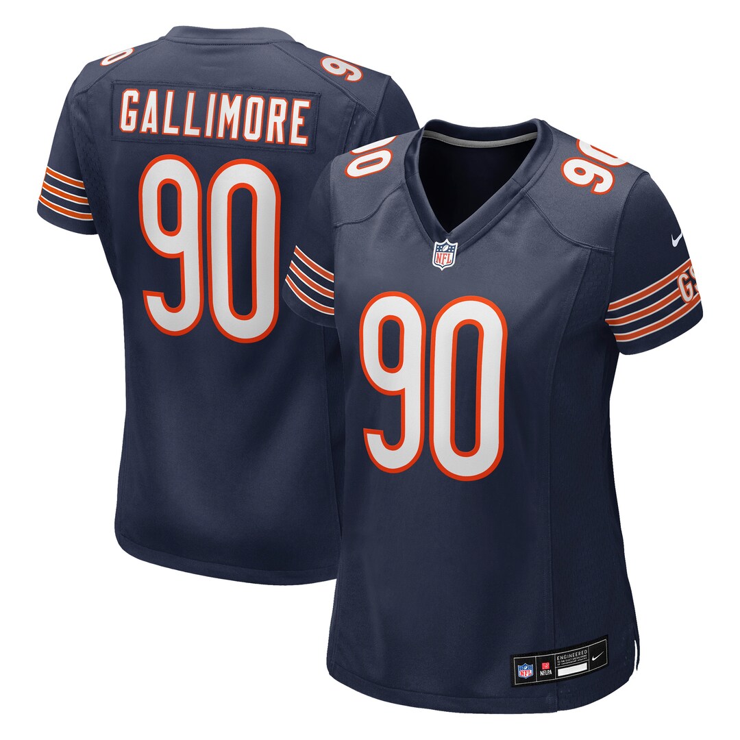 Women's Chicago Bears Neville Gallimore Nike Navy Team Game Jersey - Ujersey