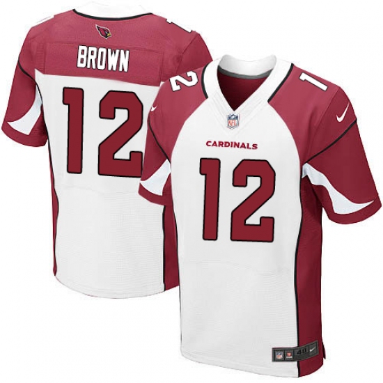 Men's Nike Arizona Cardinals #12 John Brown Elite White NFL Jersey - Ujersey