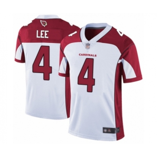 Men's Arizona Cardinals #4 Andy Lee White Vapor Untouchable Limited Player Football Jersey - Ujersey