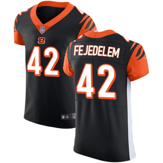 Men's Nike Cincinnati Bengals #42 Clayton Fejedelem Black Team Color Vapor Untouchable Elite Player NFL Jersey - Ujersey