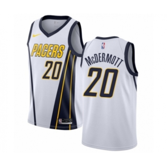 Women's Nike Indiana Pacers #20 Doug McDermott White Swingman Jersey - Earned Edition - Ujersey