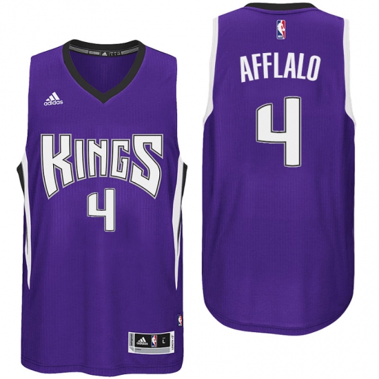 Sacramento Kings #4 Arron Afflalo Road Purple New Swingman Jersey - Ujersey