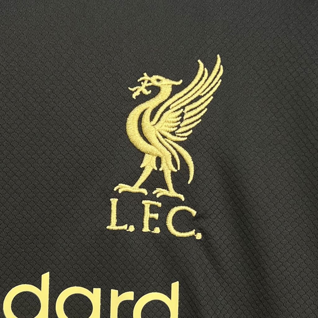 Liverpool Football Jersey Black & Golden Special Edition Custom Shirt 2025/26 - ujerseystore