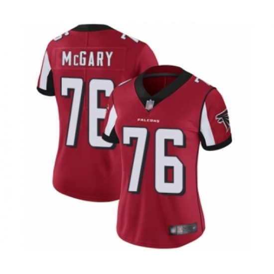 Women's Atlanta Falcons #76 Kaleb McGary Red Team Color Vapor Untouchable Limited Player Football Jersey - Ujersey