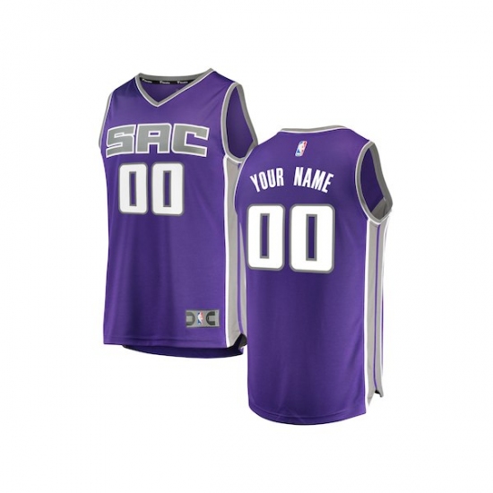 Youth Sacramento Kings Fanatics Branded Purple Fast Break Custom Replica Jersey - Icon Edition - Ujersey