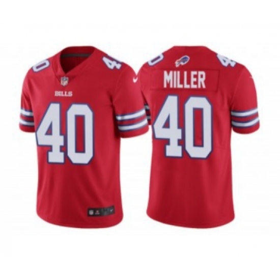 Men's Buffalo Bills #40 Von Miller Red Vapor Untouchable Limited Stitched Jersey - Ujersey