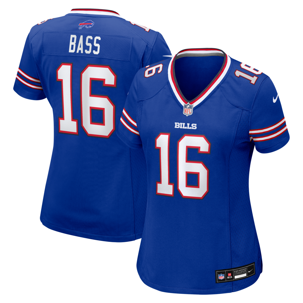 Women's Buffalo Bills Tyler Bass Nike Royal Team Game Jersey - SUjersey01