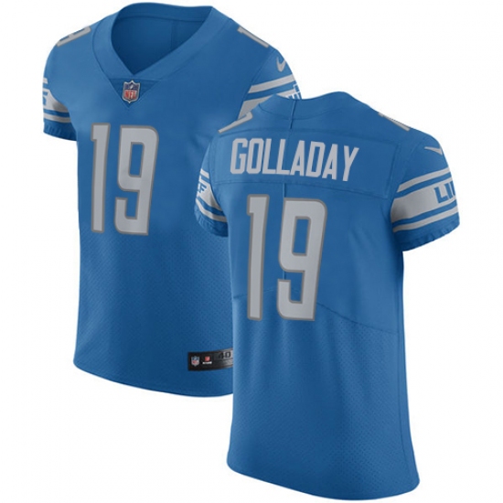 Men's Nike Detroit Lions #57 Josh Bynes Light Blue Team Color Vapor Untouchable Elite Player NFL Jersey - Ujersey