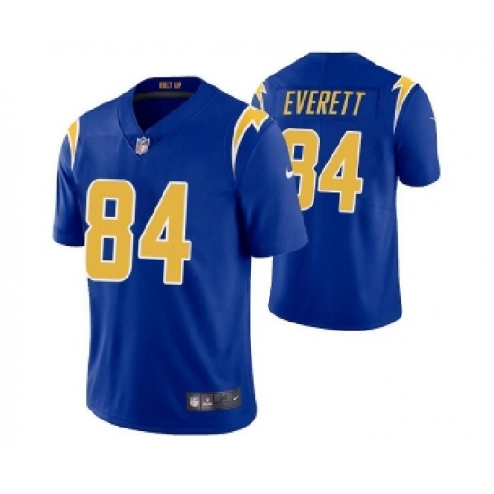 Men's Los Angeles Chargers #84 Gerald Everett Royal Vapor Untouchable Limited Stitched Jersey - Ujersey