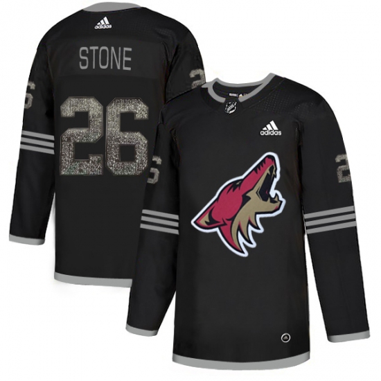 Men's Adidas Arizona Coyotes #26 Michael Stone Black Authentic Classic Stitched NHL Jersey - Ujersey