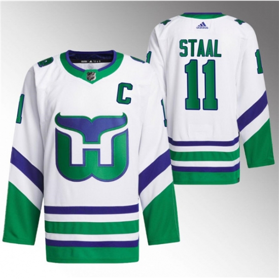 Men's Carolina Hurricanes #11 Jordan Staal White 2023-24 Stitched Jersey - Ujersey