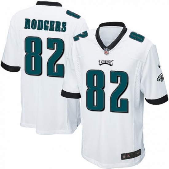 Men's Nike Philadelphia Eagles #82 Richard Rodgers Game White NFL Jersey - Ujersey