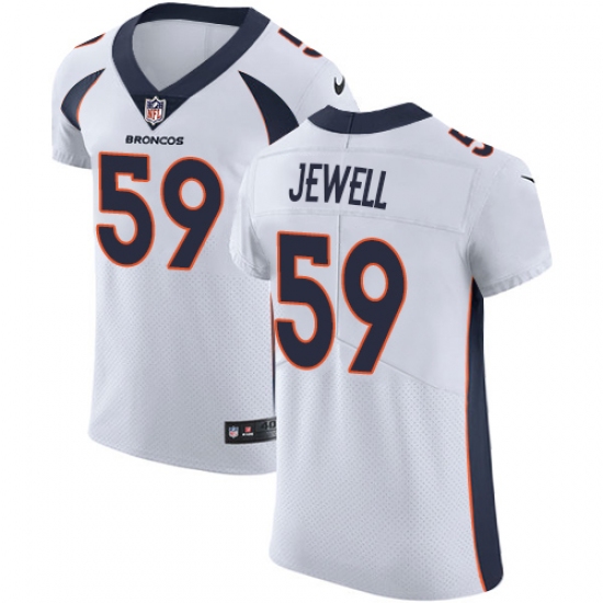 Men's Nike Denver Broncos #59 Josey Jewell White Vapor Untouchable Elite Player NFL Jersey - Ujersey