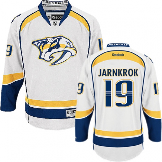Women's Reebok Nashville Predators #19 Calle Jarnkrok Authentic White Away NHL Jersey - Ujersey