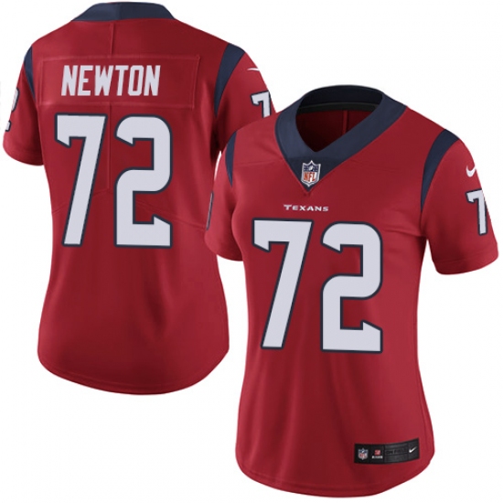 Women's Nike Houston Texans #72 Derek Newton Elite Red Alternate NFL Jersey - Ujersey