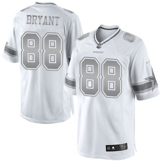 Women's Nike Dallas Cowboys #88 Dez Bryant Limited White Platinum NFL Jersey - Ujersey