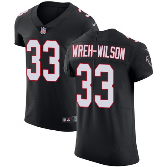 Men's Nike Atlanta Falcons #33 Blidi Wreh-Wilson Black Alternate Vapor Untouchable Elite Player NFL Jersey - Ujersey