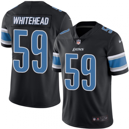 Youth Nike Detroit Lions #59 Tahir Whitehead Limited Black Rush Vapor Untouchable NFL Jersey - Ujersey