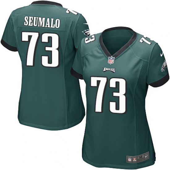 Women's Nike Philadelphia Eagles #73 Isaac Seumalo Game Midnight Green Team Color NFL Jersey - Ujersey