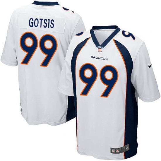 Men's Nike Denver Broncos #99 Adam Gotsis Game White NFL Jersey - Ujersey