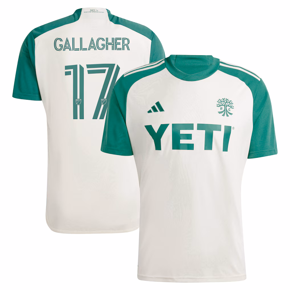 Men's Austin FC Jon Gallagher adidas Tan 2024 The Armadillo Kit Replica Player Jersey - Ujersey NHL