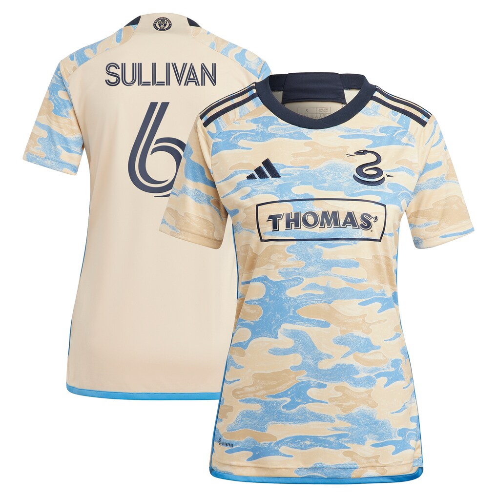 Women's Philadelphia Union Cavan Sullivan adidas Tan 2024 Replica Secondary Jersey - Ujersey