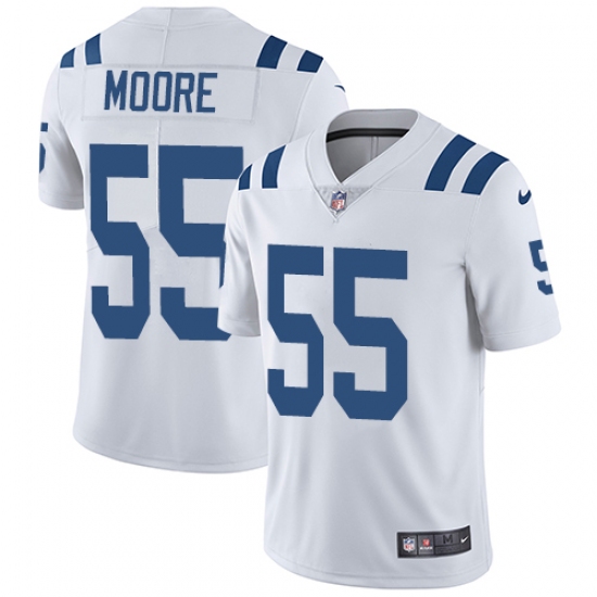 Youth Nike Indianapolis Colts #55 Skai Moore White Vapor Untouchable Limited Player NFL Jersey - Ujersey