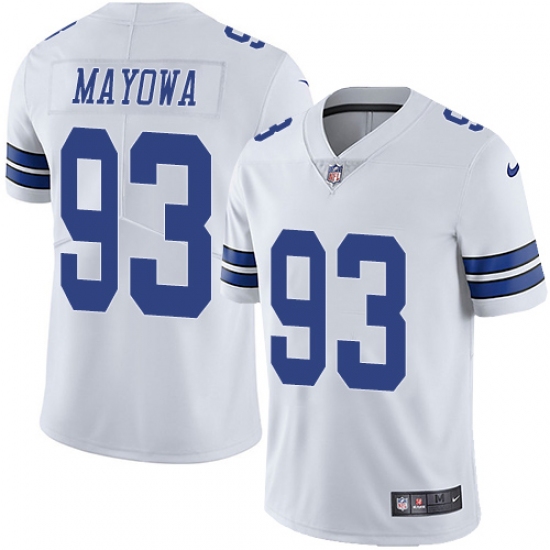 Men's Nike Dallas Cowboys #93 Benson Mayowa White Vapor Untouchable Limited Player NFL Jersey - Ujersey