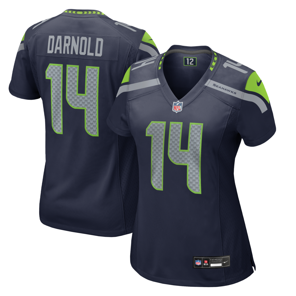 Women's Seattle Seahawks Sam Darnold Nike College Navy Team Game Jersey