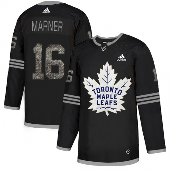 Men's Adidas Toronto Maple Leafs #16 Mitchell Marner Black Authentic Classic Stitched NHL Jersey - Ujersey