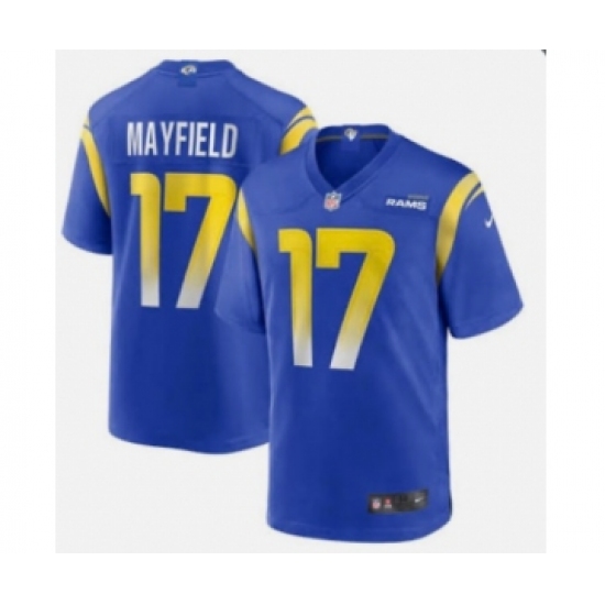Men's Los Angeles Rams #17 Baker Mayfield Royal Vapor Untouchable Limited Stitched Football Jersey - Ujersey