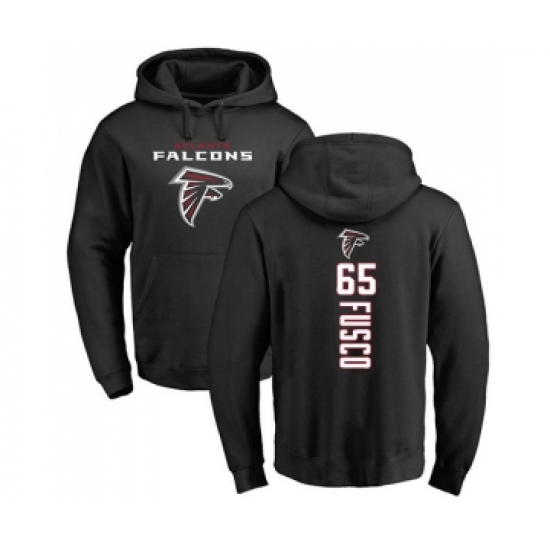 Football Atlanta Falcons #65 Brandon Fusco Black Backer Pullover Hoodie - Ujersey
