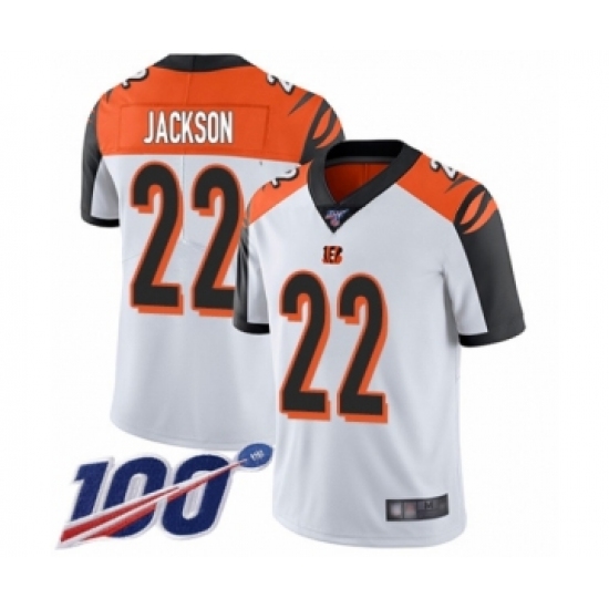 Men's Cincinnati Bengals #22 William Jackson White Vapor Untouchable Limited Player 100th Season Football Jersey - Ujersey