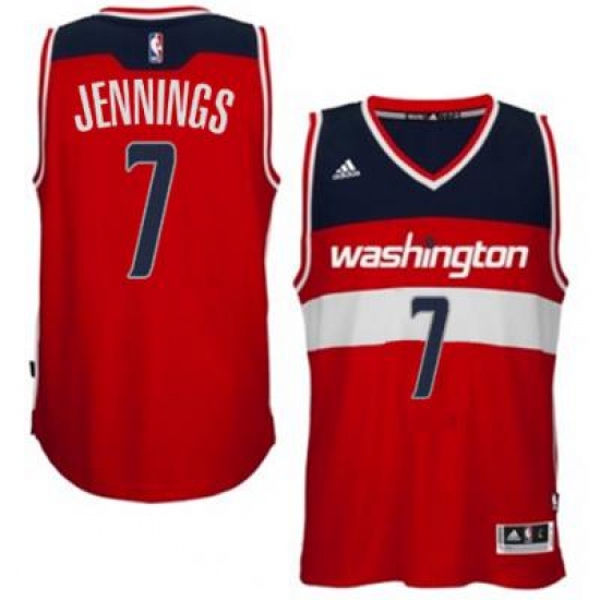 adidas Washington Wizards #7 Brandon Jennings Red Swingman Road Jersey - Ujersey